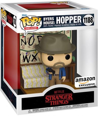 Figurine Funko Pop Stranger Things #1188 Build A Scene : Maison des Bayers : Hopper