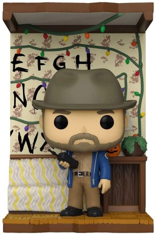 Figurine Funko Pop Stranger Things #1188 Build A Scene : Maison des Bayers : Hopper