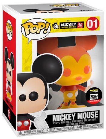 Figurine Funko Pop Mickey Mouse - 90 Ans [Disney] #01 Mickey Mouse - Orange et Jaune