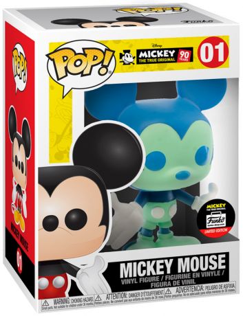 Figurine Funko Pop Mickey Mouse - 90 Ans [Disney] #01 Mickey Mouse - Bleu et Vert