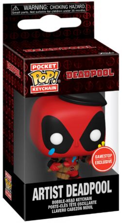 Figurine Funko Pop Deadpool [Marvel] Deadpool Artiste - Porte clés