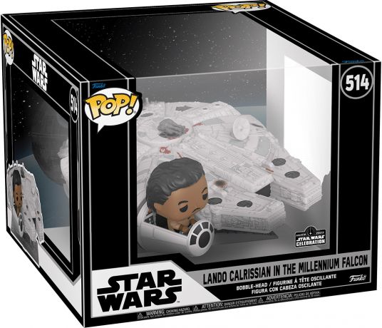 Figurine Funko Pop Star Wars 5 : L'Empire Contre-Attaque #514 Lando Calrissian dans le Faucon Millenium