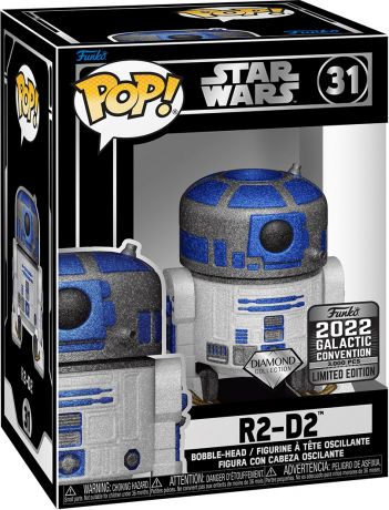Figurine Funko Pop Star Wars 1 : La Menace fantôme #31 R2-D2 - Diamant