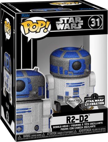 Figurine Funko Pop Star Wars 1 : La Menace fantôme #31 R2-D2 - Diamant