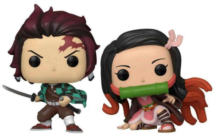 Figurine Funko Pop Demon Slayer Tanjiro et Nezuko - Pack