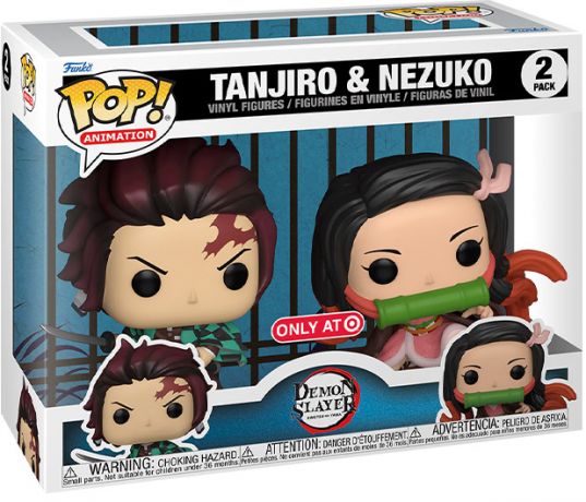 Figurine Funko Pop Demon Slayer Tanjiro et Nezuko - Pack