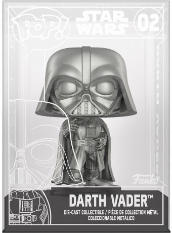 Figurine Funko Pop Star Wars 4 : Un nouvel espoir #02 Dark Vador - Die-Cast [Chase]