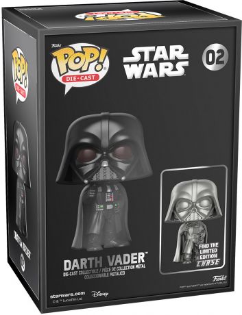 Figurine Funko Pop Star Wars 4 : Un nouvel espoir #02 Dark Vador - Die-Cast [Chase]