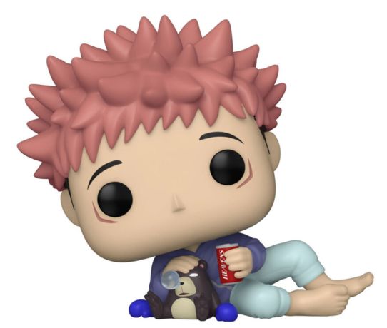 Figurine Funko Pop Jujutsu Kaisen #1117 Itadori avec Tsukamoto peluche