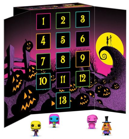 Figurine Funko Pop L'étrange Noël de M. Jack [Disney] Calendrier d'Halloween : 13 Jours Black Light 2022