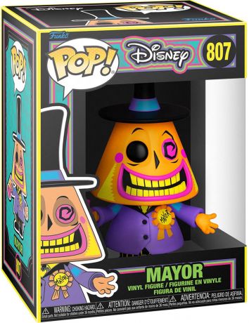 Figurine Funko Pop L'étrange Noël de M. Jack [Disney] #807 Maire - Black Light