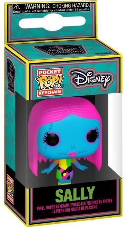 Figurine Funko Pop L'étrange Noël de M. Jack [Disney] Sally (Black Light) - Porte clés