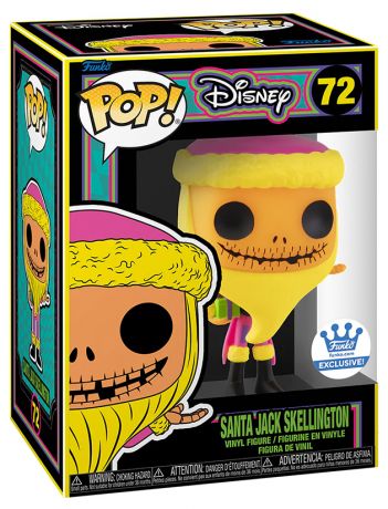 Figurine Funko Pop L'étrange Noël de M. Jack [Disney] #72 Jack Skellington en Père-Noël - Black Light