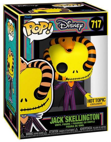 Figurine Funko Pop L'étrange Noël de M. Jack [Disney] #717 Jack Skellington avec serpent - Black Light