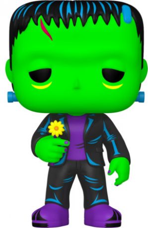 Figurine Funko Pop Universal Monsters #1227 Frankenstein avec fleur - Black Light