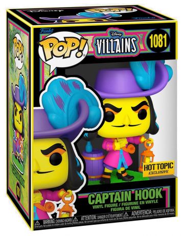 Figurine Funko Pop Disney Villains #1081 Capitaine Crochet - Black Light