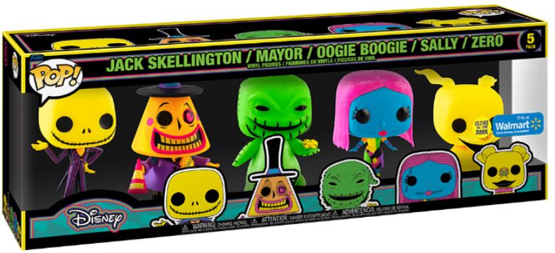 Figurine Funko Pop L'étrange Noël de M. Jack [Disney] Pack Black Light