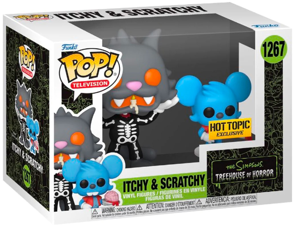 Figurine Funko Bobble Head Scratchy – Les Simpson Série 2 (15 Cm)