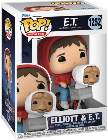 Figurine Funko Pop E.T. l'Extra-terrestre  #1252 Elliot & E.T. dans le panier à vélo