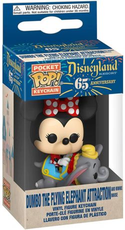 Figurine Funko Pop 65 ème anniversaire Disneyland [Disney] #00 Minnie vol avec Dumbo - Porte clés