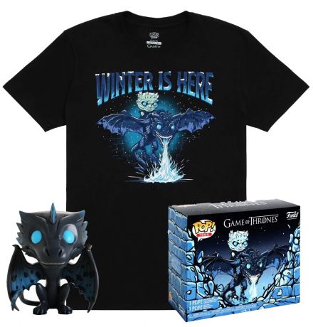 Figurine Funko Pop Game of Thrones #22 Viserion Glacé Glow in the Dark - T-Shirt