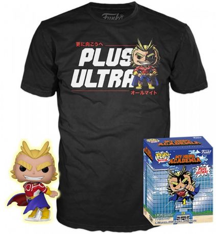 Figurine Funko Pop My Hero Academia #608 Silver Age All Might - Glow in the Dark - T-Shirt