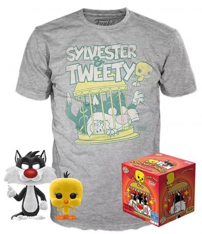 Figurine Funko Pop Looney Tunes #309 Titi & Grosminet - Floqué - T-Shirt