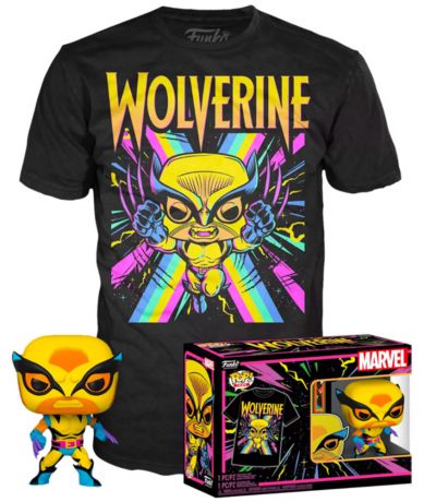 Figurine Funko Pop Marvel Comics #802 Wolverine - Black Light - T-Shirt