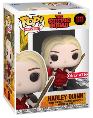 Figurine Funko Pop The Suicide Squad [DC] #1111 Harley Quinn - Diamant - T-Shirt