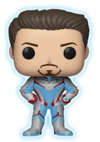 Figurine Funko Pop Avengers : Endgame [Marvel] #449 Tony Stark - Glow in the Dark - T-Shirt