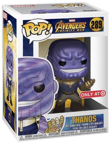 Figurine Funko Pop Avengers : Infinity War [Marvel] #289 Thanos Métallique - T-Shirt