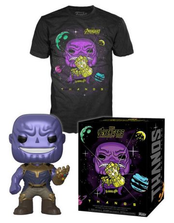 Figurine Funko Pop Avengers : Infinity War [Marvel] #289 Thanos Métallique - T-Shirt