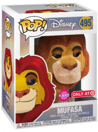 Figurine Funko Pop Le Roi Lion [Disney] #495 Mufasa - Flocked - T-Shirt