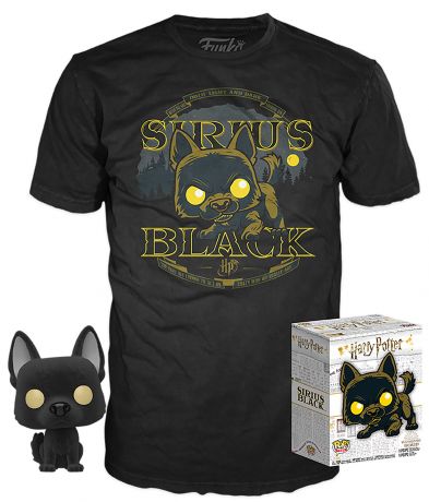 Figurine Funko Pop Harry Potter #73 Sirius Black en Chien - Flocked - T-Shirt