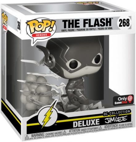 Figurine Funko Pop Flash [DC]  #268 The Flash (Jim Lee Deluxe) (Black & White) - T-Shirt