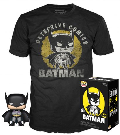 Figurine Funko Pop Batman [DC] #270 Batman Première Apparence - T-Shirt