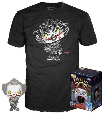 Figurine Funko Pop Ça : Chapitre deux #830 Grippe-Sou Noir et Blanc - T-Shirt