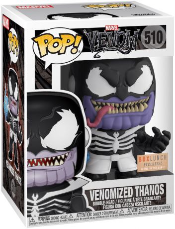 Figurine Funko Pop Venom [Marvel] #510 Thanos Venomizé - Glows in the Dark - T-Shirt