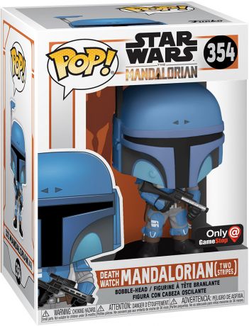 Figurine Funko Pop Star Wars : Le Mandalorien #354 Death Watch Mandalorian (Two Stripes) - T-Shirt