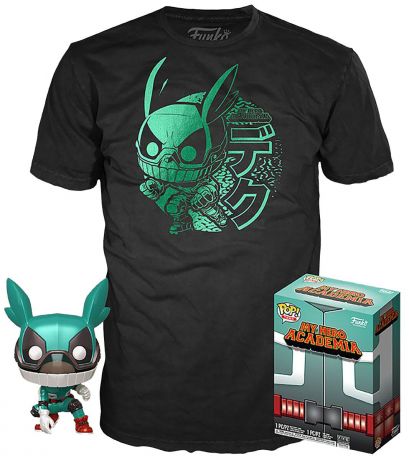 Figurine Funko Pop My Hero Academia #603 Izuku Midoriya - Métallique - T-Shirt