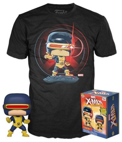 Figurine Funko Pop Marvel 80 ans #502 Cyclops - Glows in the Dark - T-Shirt