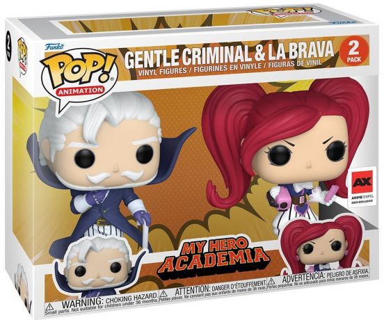 Figurine Funko Pop My Hero Academia Gentle Criminal et La Brava - Pack