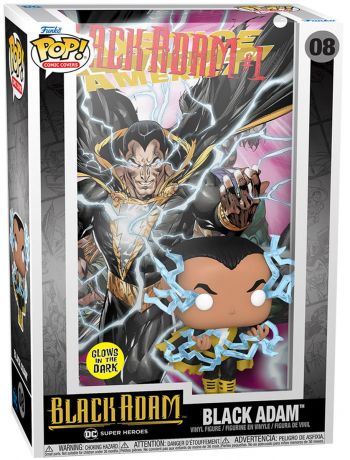 Figurine Funko Pop DC Super-Héros #08 Black Adam (Justice League of America) - Comic Cover