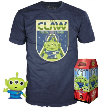 Figurine Funko Pop Toy Story 4 [Disney] #525 Alien - Glows in the Dark - T-Shirt