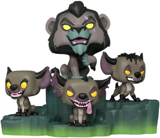 Figurine Funko Pop Disney Villains #1204 Scar avec hyènes 