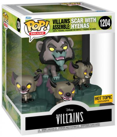 Figurine Funko Pop Disney Villains #1204 Scar avec hyènes 
