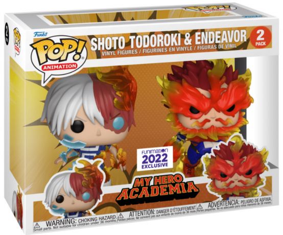 Figurine Funko Pop My Hero Academia Shoto Todoroki & Endeavor - Pack