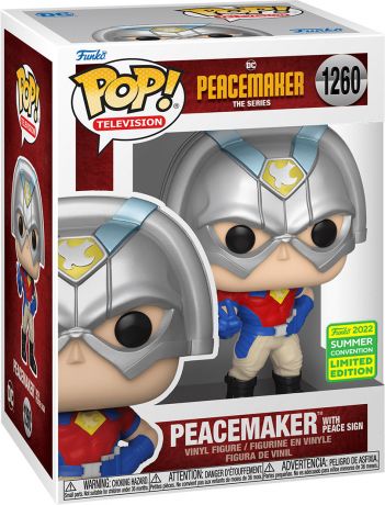 Figurine Funko Pop Peacemaker [DC] #1260 Peacemaker signe de paix