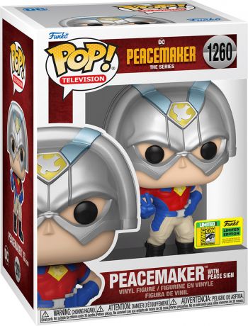 Figurine Funko Pop Peacemaker [DC] #1260 Peacemaker signe de paix