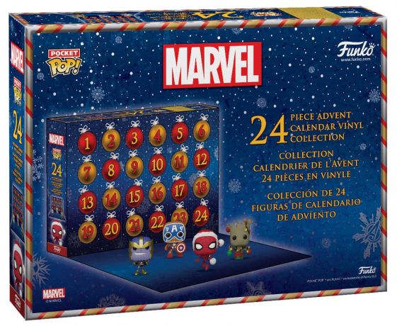 Figurine Funko Pop Marvel Comics Calendrier de l'Avent 2022 Marvel Noël